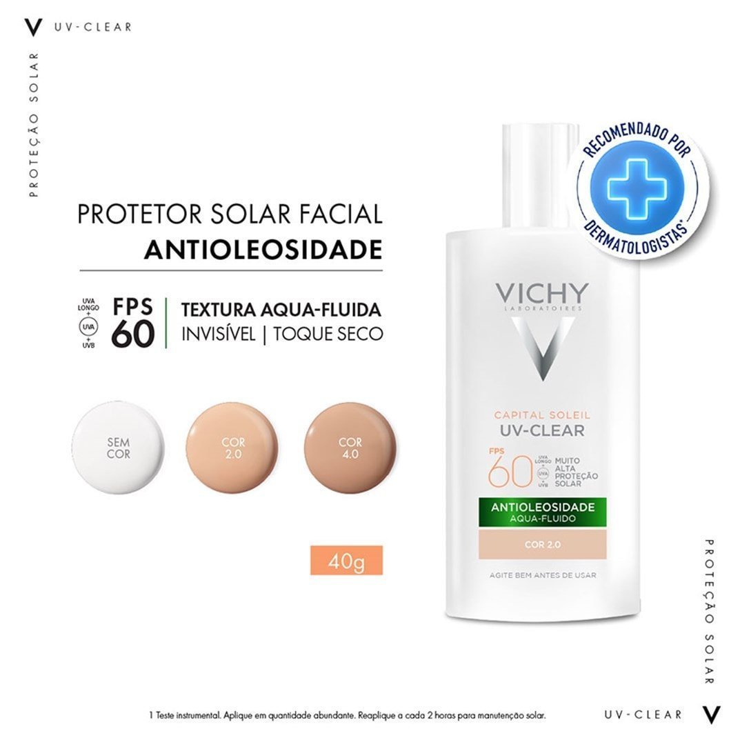 Protetor Solar Facial UV Clear FPS60 40g - Imagem 3